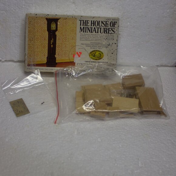 Vintage The House of Miniatures William and Mary Tall Case Clock Unassembled - Picture 2 of 4